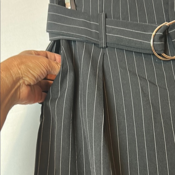 Solitaire Women’s Dress Pant  Striped High Rise Straight Leg Size XL - Picture 6 of 9